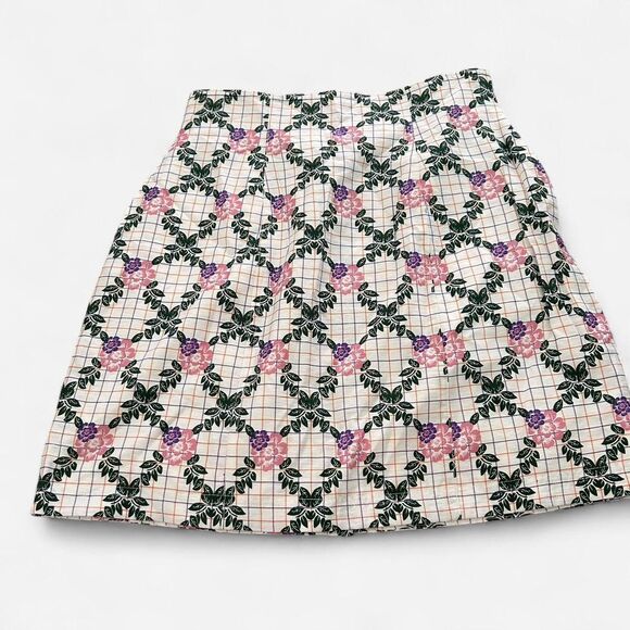 The East Order Tarshie Floral Button-Front Mini Skirt small - Picture 3 of 6